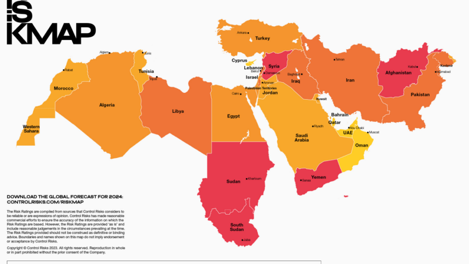 تصنيف متوسط للمغرب حول بيئة مخاطر الأعمال