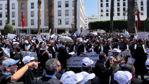 المحامون يتظاهرون احتجاجا على “الانتكاسة التشريعية” التي حملها مشروع قانون المسطرة المدنية