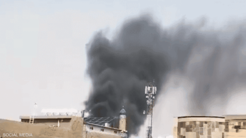 سقوط طائرة مسيرة بالقرب من السفارة المغربية في بغداد- فيديو