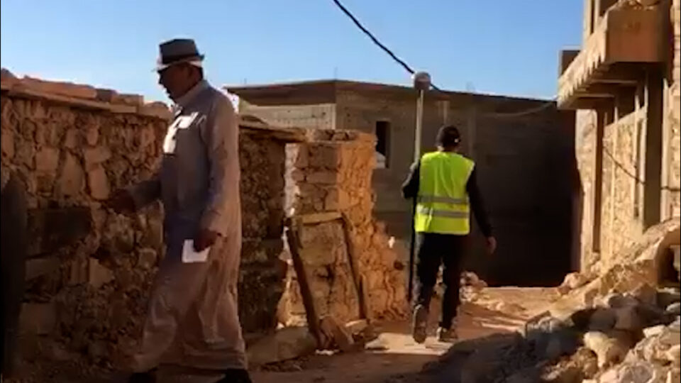 بداية الدراسات الطبوغرافية لإعادة بناء المباني المتضررة من الزلزال