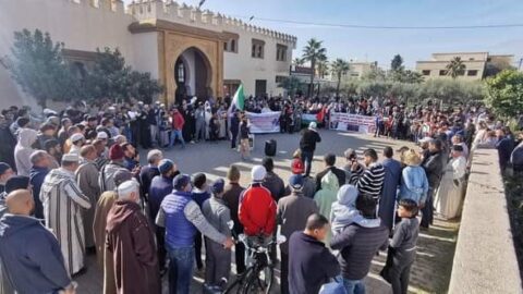 100 مظاهرة في “جمعة الغضب” المغربية