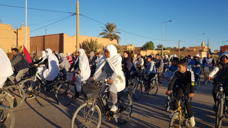 حراك فجيج مستمر.. مسيرة بالدراجات الهوائية رفضا لخوصصة الماء