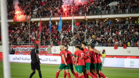 المنتخب الوطني يسجل الهدف الأول أمام منتخب ليسوتو