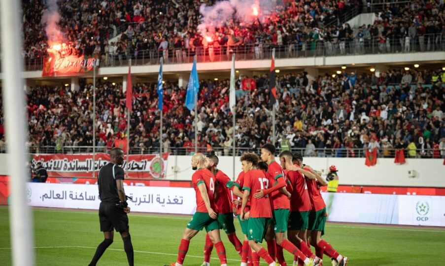 المنتخب الوطني يسجل الهدف الأول أمام منتخب ليسوتو