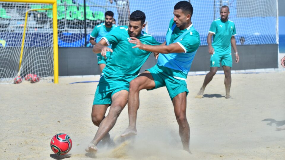 المنتخب المغربي لكرة القدم الشاطئية يجري ثاني حصة تدريبية في مصر استعداداً لكأس إفريقيا