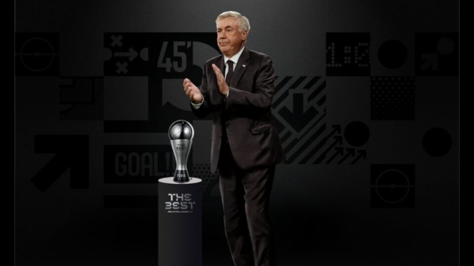 كارلو أنشيلوتي يفوز بجائزة أفضل مدرب للرجال في 2024
