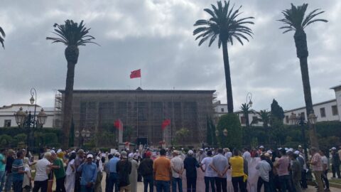 حماة المال العام يحتجون أمام البرلمان ضد التضييق على المبلغين عن الفساد