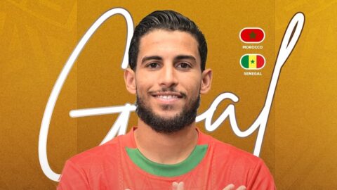 صابر بوغرين يعدل النتيجة للمنتخب الوطني