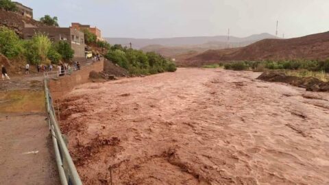 سيول جارفة تعمق جراح متضرري زلزال الحوز وتخلف خسائر في الممتلكات