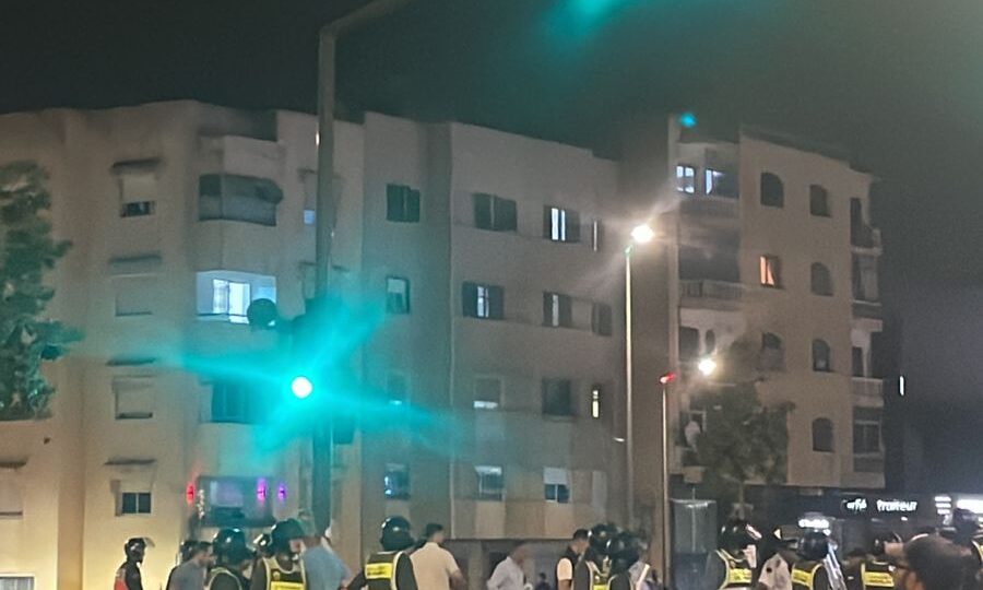 مواجهات عنيفة بين الأمن ومحتجين بتمارة وإصابات في صفوف القوات المساعدة
