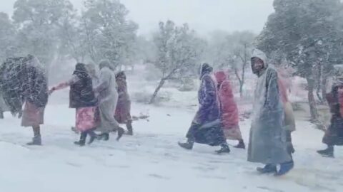 تحت الثلوج وفي ظروف طبيعة قاسية.. “بوتفردة” تخرج في مسيرة احتجاجية