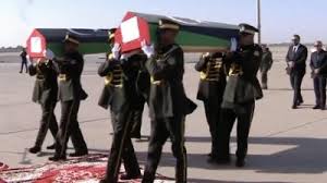 جثامين رئيس الأركان الليبي ومرافقيه تعاد إلى ليبيا