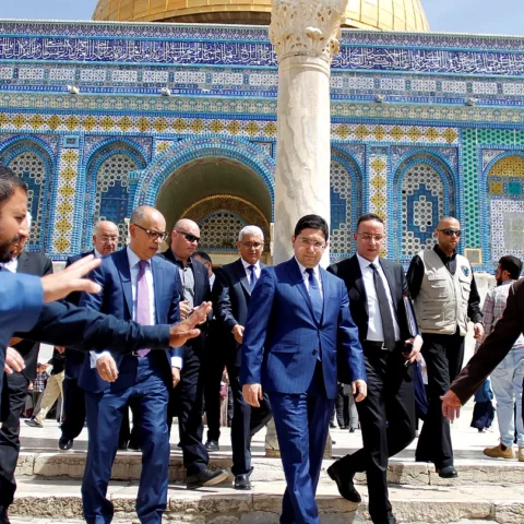 حقيقة صور ناصر بوريطة في المسجد الأقصى