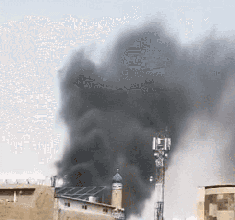 سقوط طائرة مسيرة بالقرب من السفارة المغربية في بغداد- فيديو