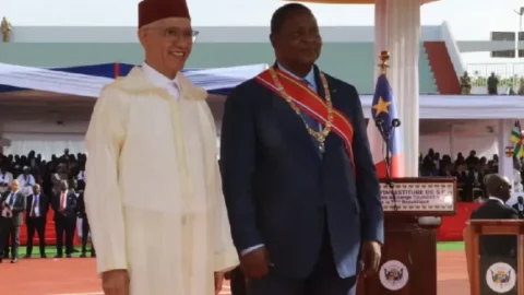 العلمي يمثل الملك في حفل تنصيب رئيس إفريقيا الوسطى