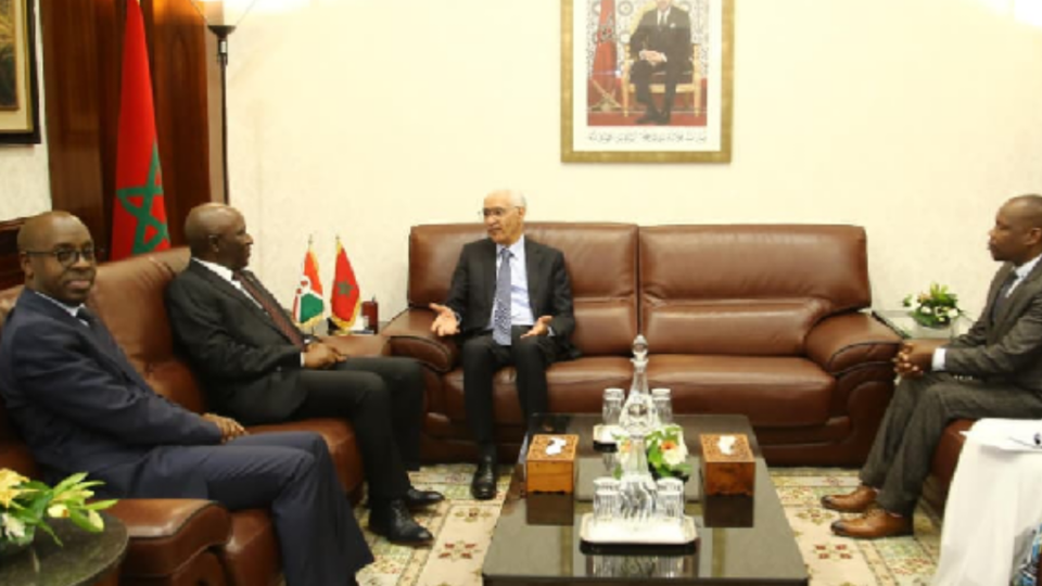 الطالبي العلمي يجري مباحثات مع رئيس مجلس الشيوخ ببوروندي