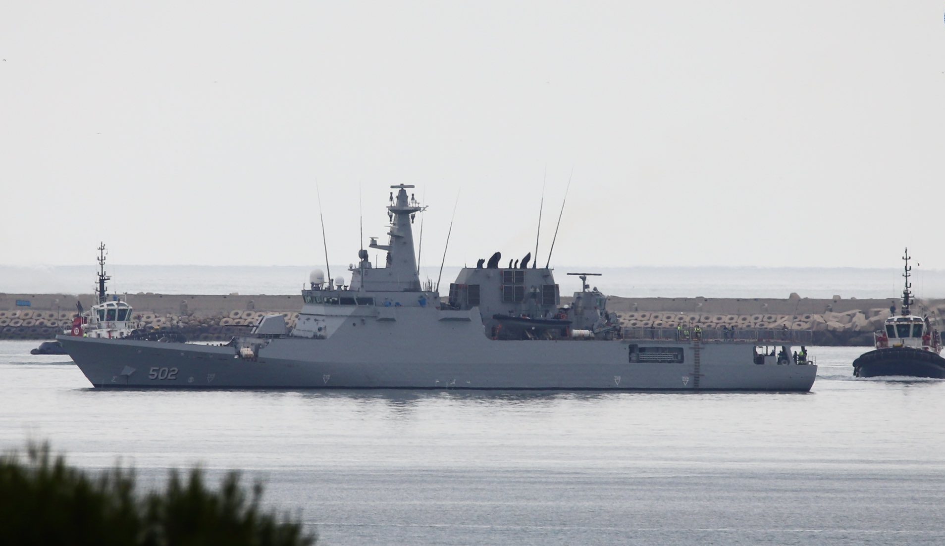 إسبانيا تجري آخر الاختبارات على سفينة "الحسن الأول" قبل تسليمها للبحرية الملكية