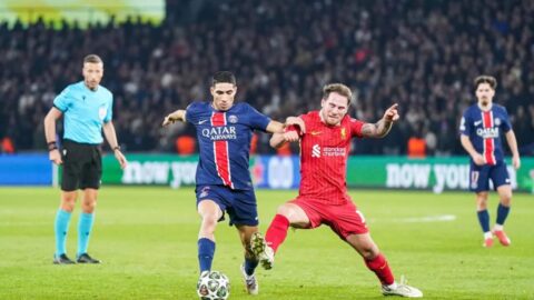 رفاق حكيمي يهزمون ليفربول بثنائية نظيفة في غياب صلاح