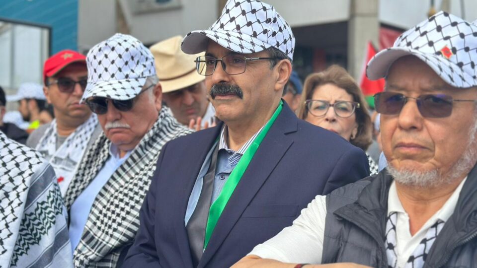 باقة: المسيرة تعبير عن غضب المغاربة تجاه الصمت العربي لما يعيشه الفلسطينيون