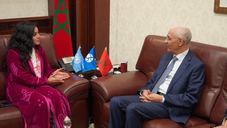 الطالبي العلمي يجري مباحثات مع الأمينة العامة لمنظمة الأمم المتحدة للسياحة