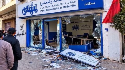 تحقيقات في تخريب مقر “البام” بسطات