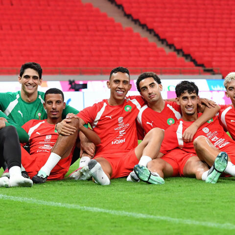 المغرب ينهي الشوط الأول متقدما بهدف أمام الغابون