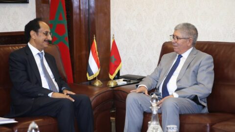 رئيس مجلس النواب يستقبل سفير اليمن بالمغرب